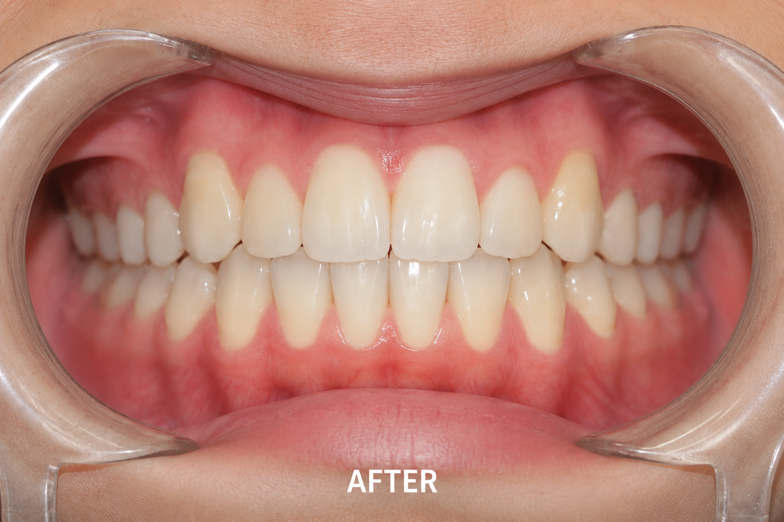 Patient after clear aligner therapy